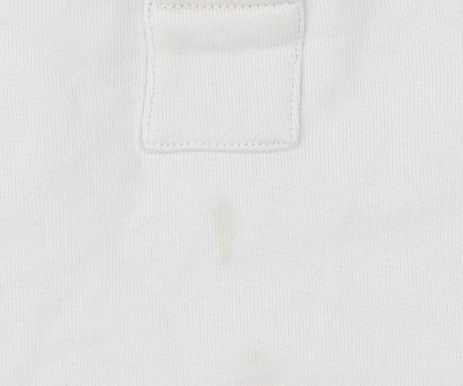 COS Women Beige Cotton Henley Pullover Sweatshirt Size L