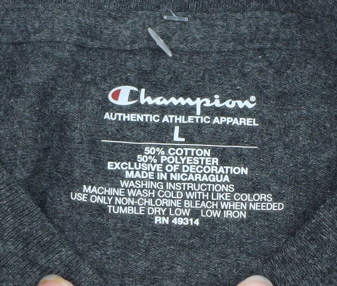 Champion Men's Grey Long Sleeve SD State Jackrabbits T-Shirt L