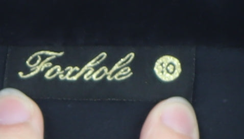 Foxhole Women’s Black Velvet Tailored Blazer Size 10 Classic Jacket