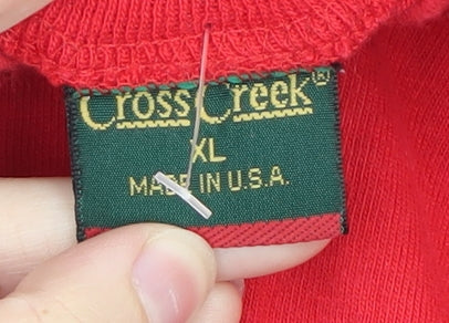 Cross Creek Men's Multicoloured Long Sleeve Crew Neck T-Shirt XL