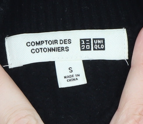 Uniqlo Men’s Black Wool Crew Neck Pullover Jumper Size S