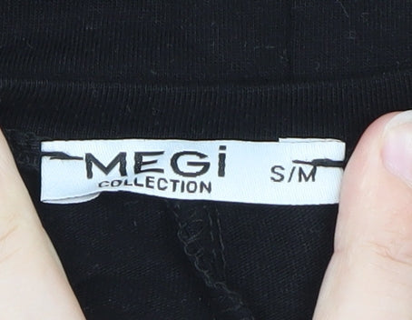 MEGI Collection Women's Black Abstract Print 3/4 Sleeve T-Shirt S