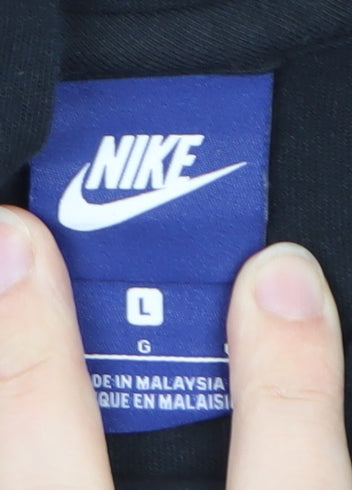 Nike Mens Black L Pullover Hoodie Long Sleeve Sportswear