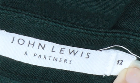 John Lewis Women's Green Chino Slim Fit Trousers Size 12