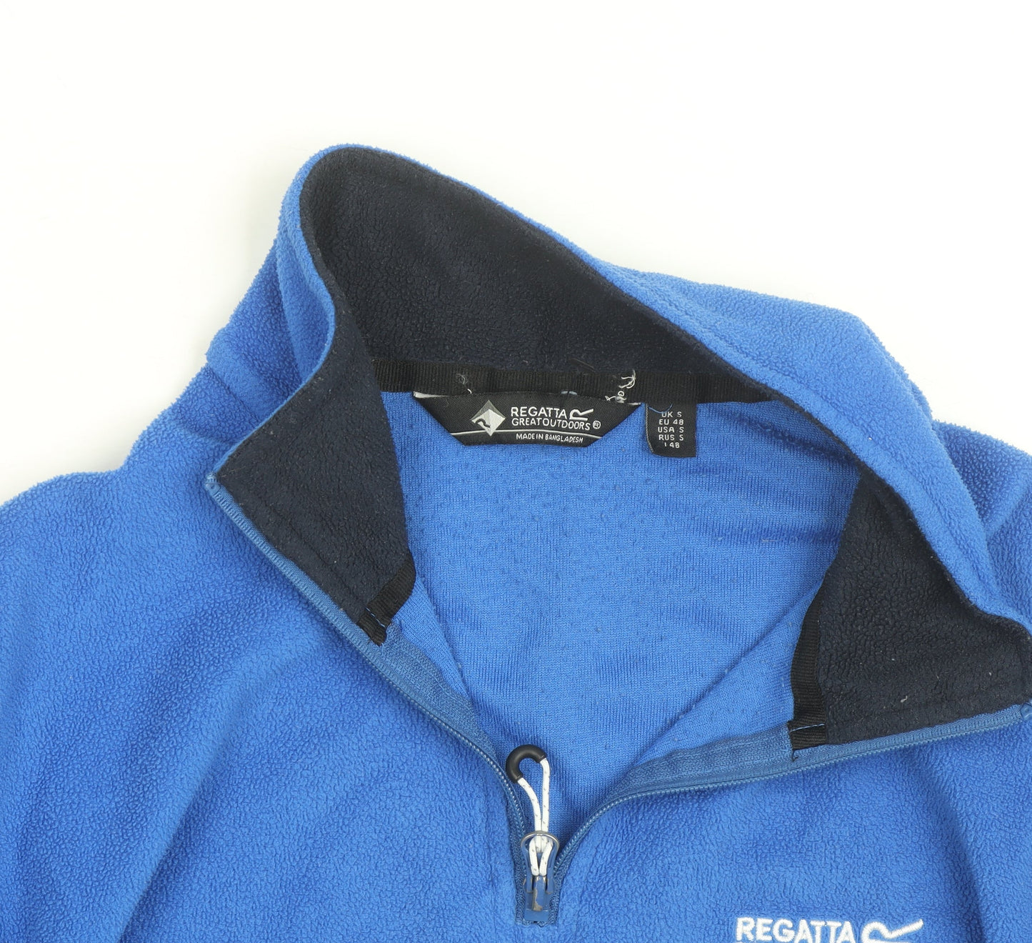 Regatta Men Blue Fleece 1/2 Zip Pullover Sweatshirt S