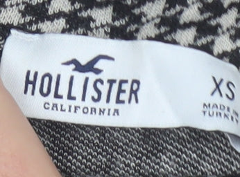 Hollister Women's Black Houndstooth Knit Leggings XS Slim Fit