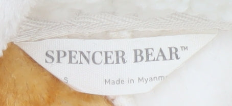 Marks and Spencer Women Ivory Bear Fleece Hooded Onesie S