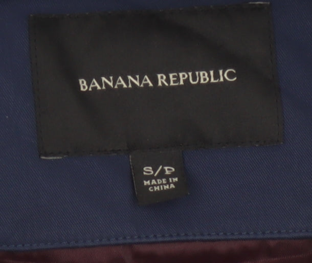 Banana Republic Men’s Blue Bomber Jacket S Nylon Cotton Lined