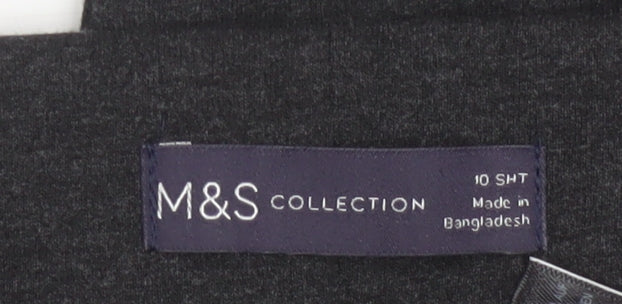 Marks and Spencer Women’s Black Jersey Straight Leg Trousers Size 10