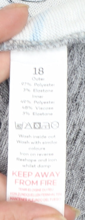 Bonmarché Women’s Grey Long Sleeve Open Cardigan Size 18