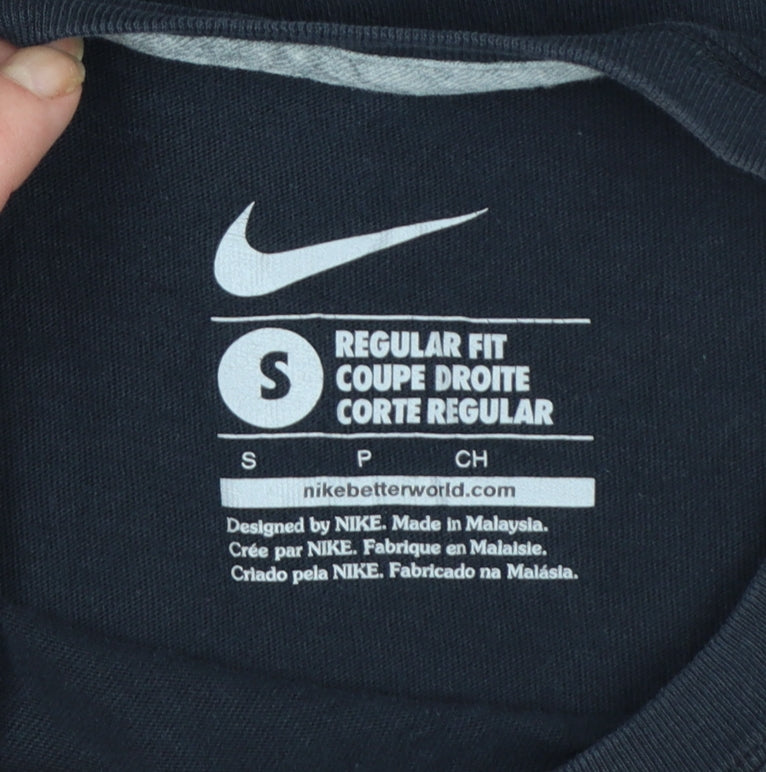 Nike Men's Black Regular Fit Logo Graphic T-Shirt Size S