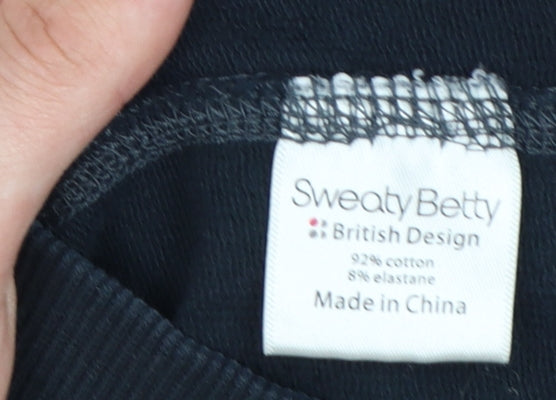 Sweaty Betty Womens Black XS Full Zip Hooded Sweatshirt
