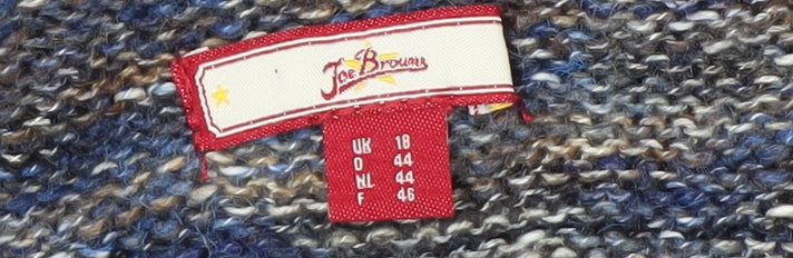 Joe Browns Women’s Multicoloured Cowl Neck Long Sleeve Pullover Jumper Size 18