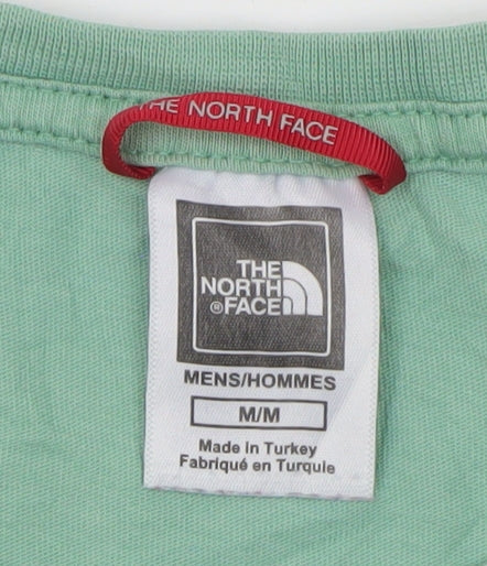 The North Face Men's Green Medium Outdoor Cotton T-Shirt