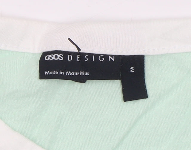 ASOS DESIGN Men's Mint Green Crew Neck Short Sleeve T-Shirt Size M