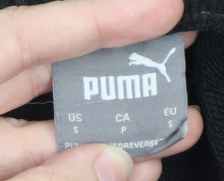 Puma Men’s Black Sweat Shorts Size S Elastic Waist Sportswear