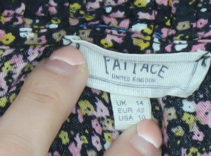 Fat Face Women's Multicoloured Floral A-Line Mini Dress Size 14