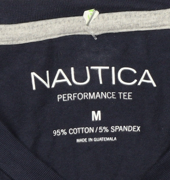 Nautica Men's Blue Long Sleeve Performance Tee Size M