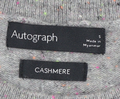 Marks and Spencer Women’s Grey Cashmere Crew Neck Jumper Size S