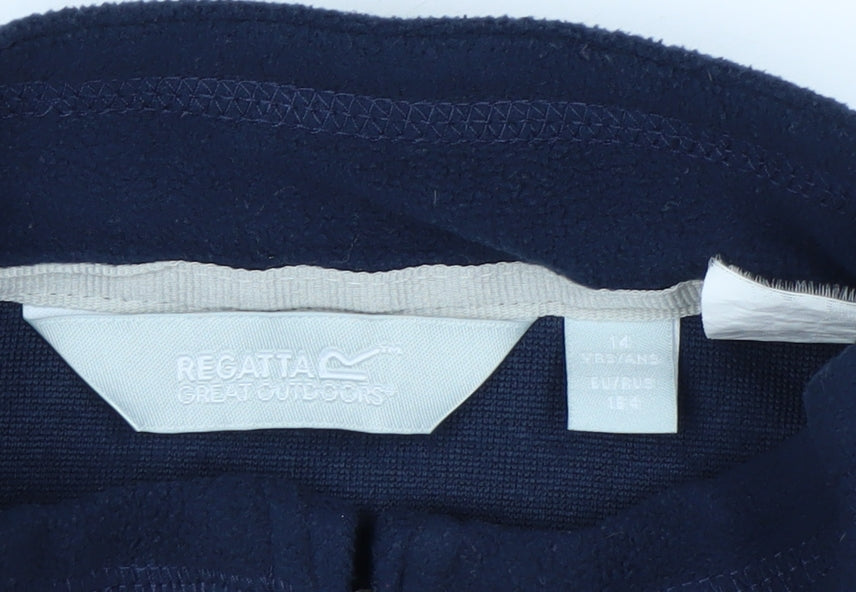 Regatta Great Outdoors Navy 1/2 Zip Fleece Sweatshirt Teens 14 Years
