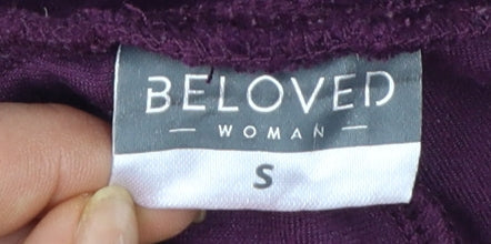 Beloved Women’s Purple Velour Jogger Trousers Size S