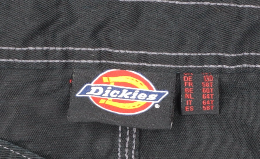 Dickies Men's Black Cargo Work Trousers Size 58T Big & Tall