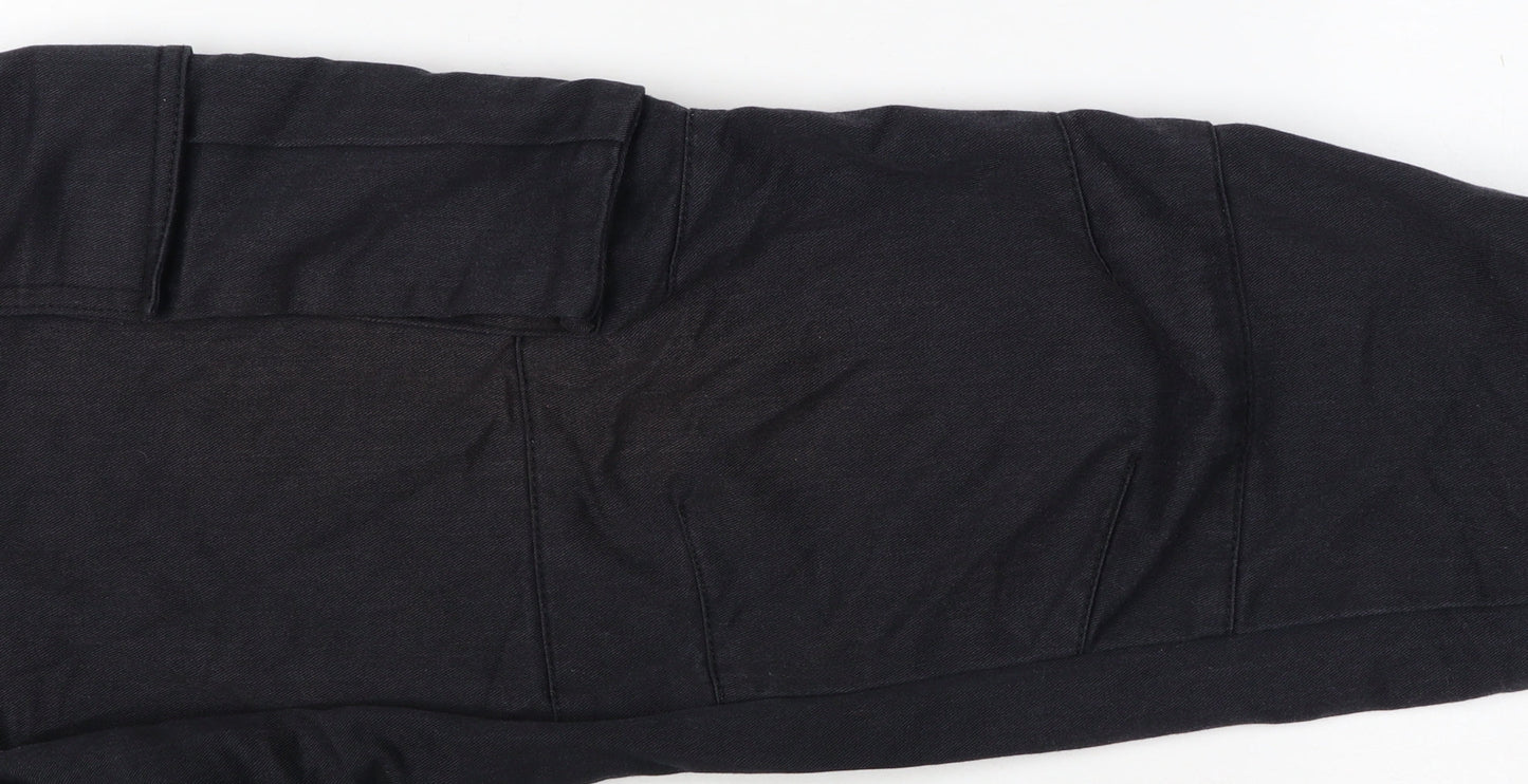 Dickies Men's Black Cargo Trousers Size 28 Regular Fit Workwear Pants