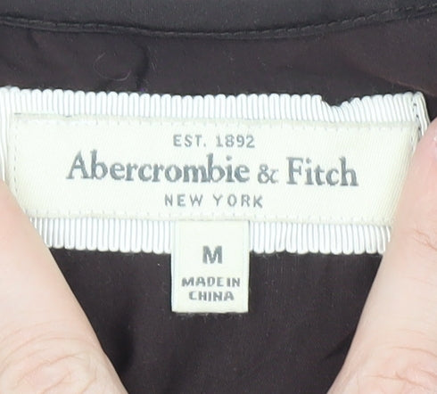 Abercrombie & Fitch Women Brown Beaded Silk Camisole Tank Top M