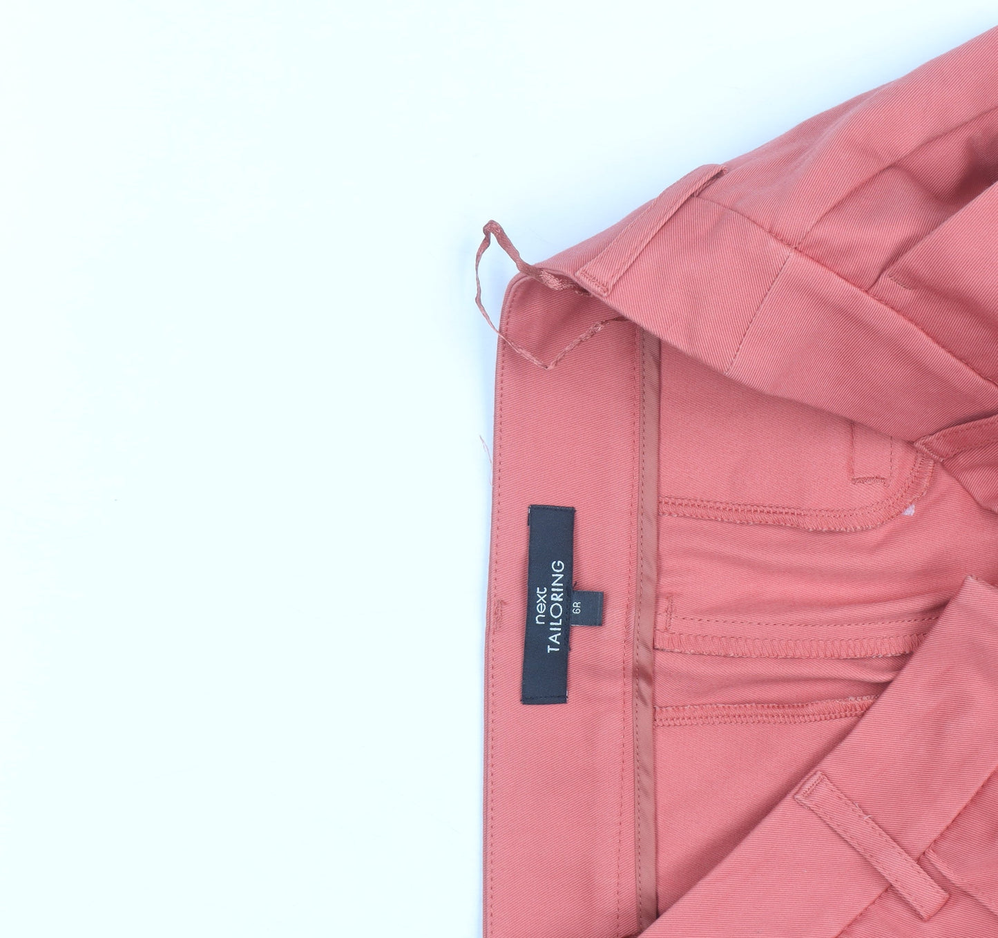 Next Women's Pink Chino Slim Fit Trousers Size 8R