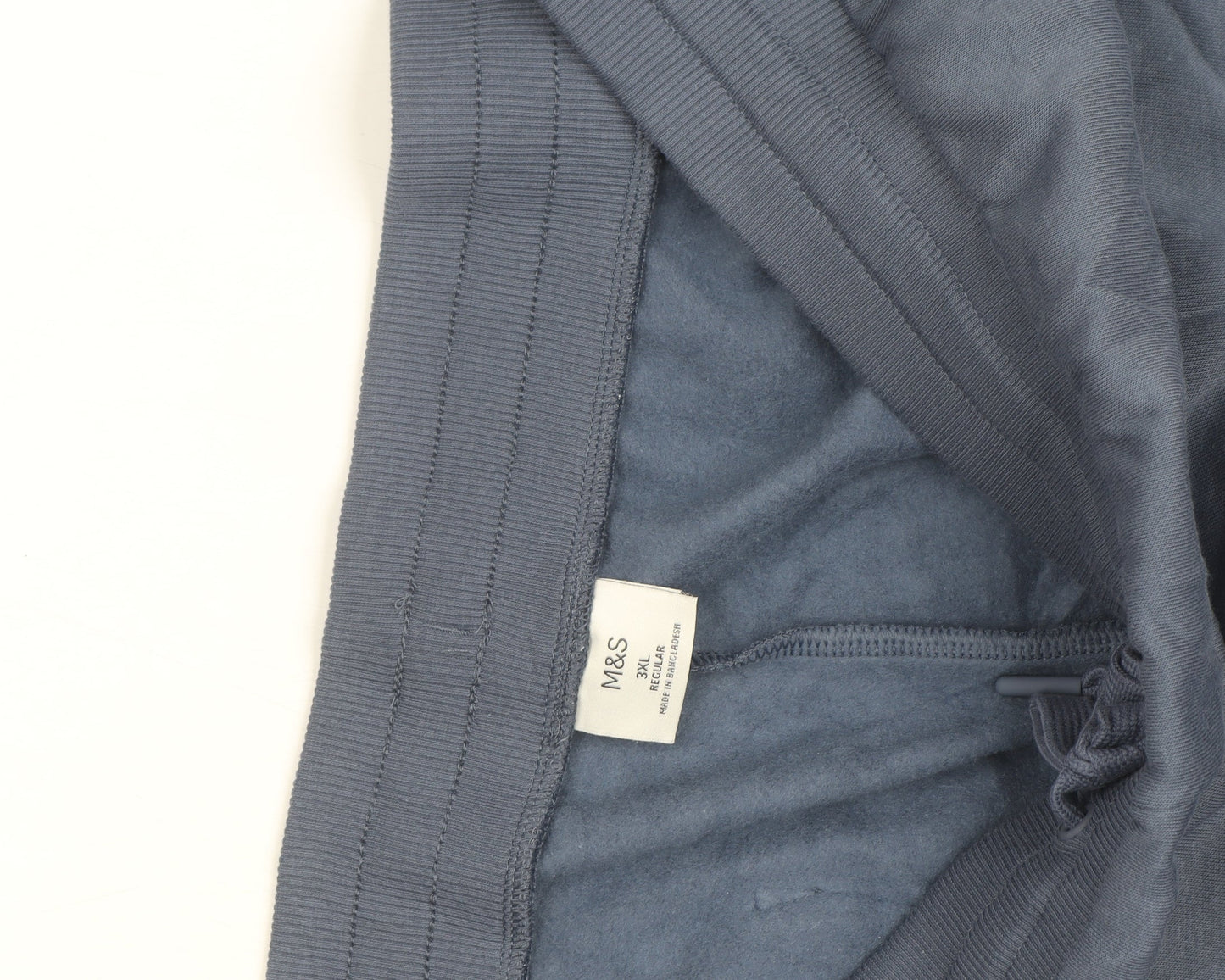 Marks and Spencer Men's Blue 3XL Fleece Jogger Trousers
