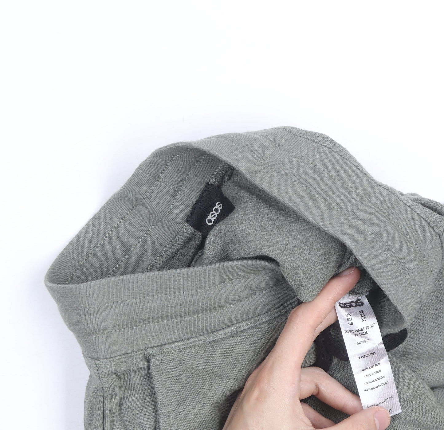 ASOS Men’s Grey Jogger Sweatpants Size XS Cotton Drawstring Waist