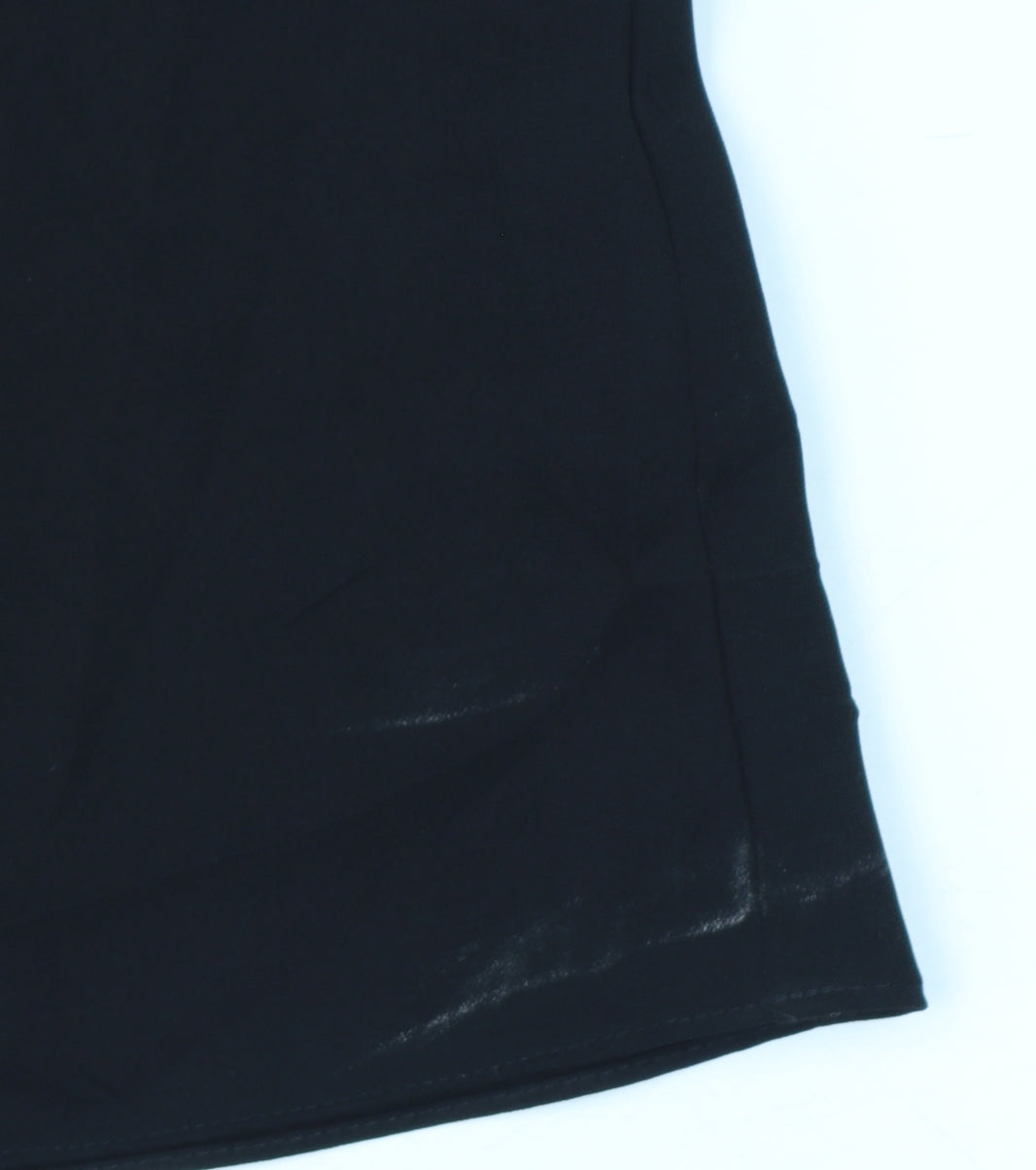 Topshop Womens Black Camisole Tank Top Size 4 Satin V-Neck