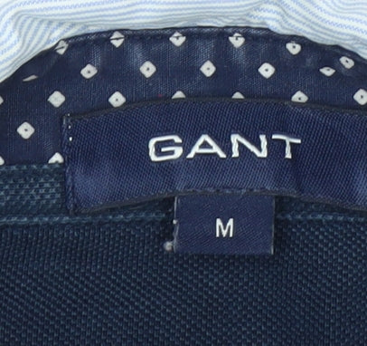 GANT Men's Blue Cotton Long Sleeve Collared Casual Shirt Size M