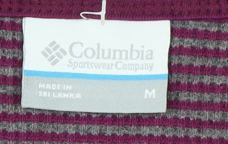 Columbia Women Purple Long Sleeve Basic Knit Top Size M
