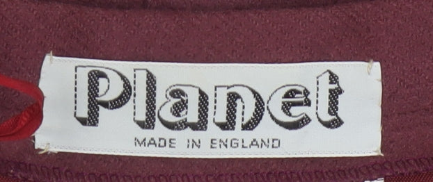 Planet Women’s Red Wool A-Line Midi Skirt Size 8