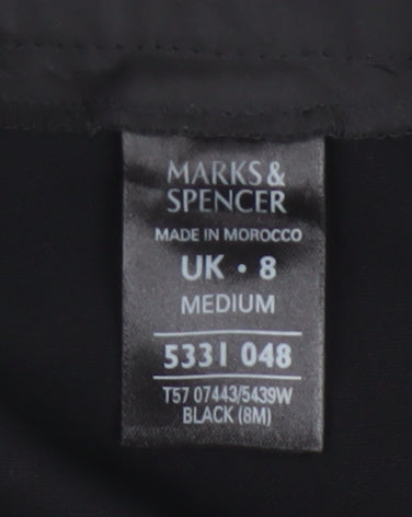 Marks and Spencer Women's Black Size 8 Stretch Work Trousers