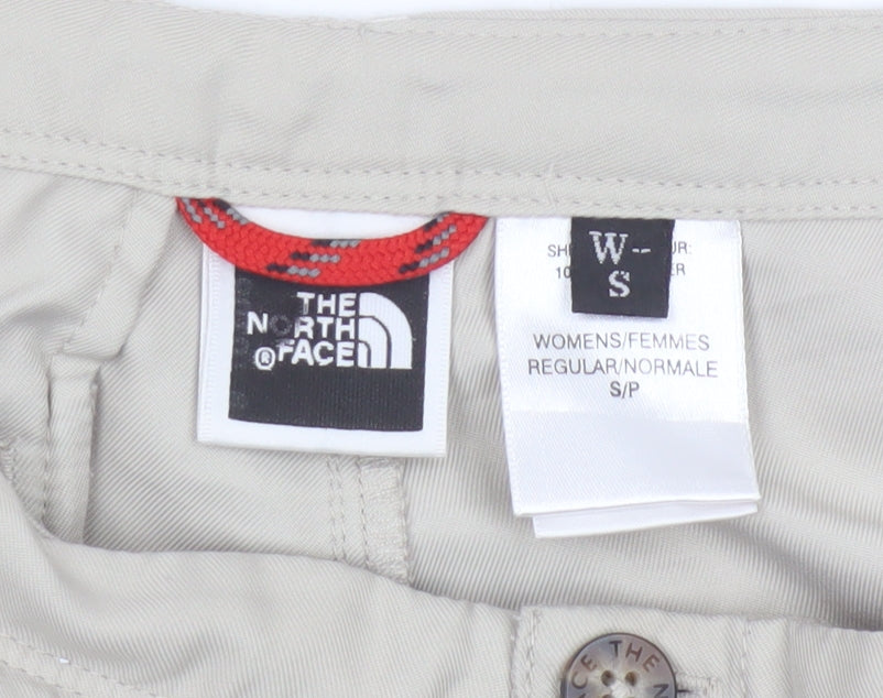 The North Face Womens Beige Chino Shorts Size S Quick Dry Outdoor