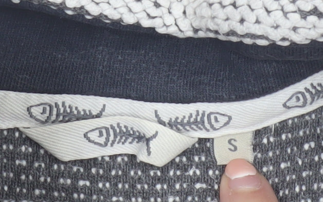 Weird Fish Mens Grey Knit 1/2 Zip Sweatshirt Size S