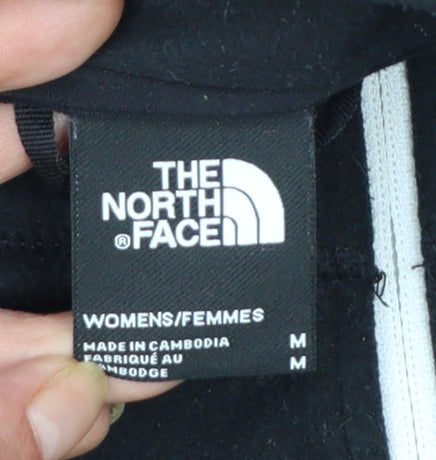 The North Face Women Black Fleece 1/4 Zip Pullover Sweatshirt M