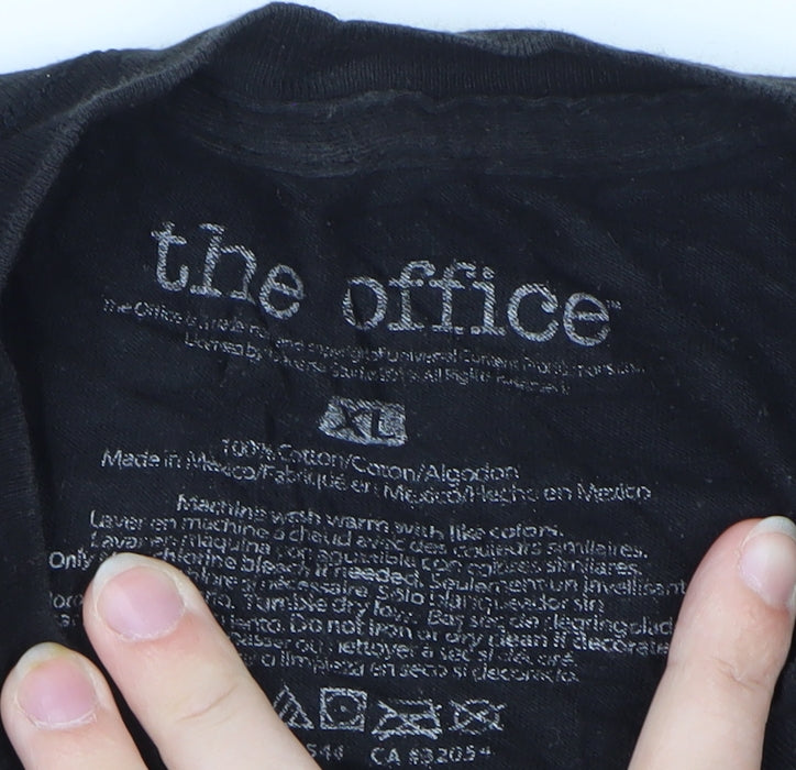 The Office Men's Black XL Graphic T-Shirt Cotton Short Sleeve