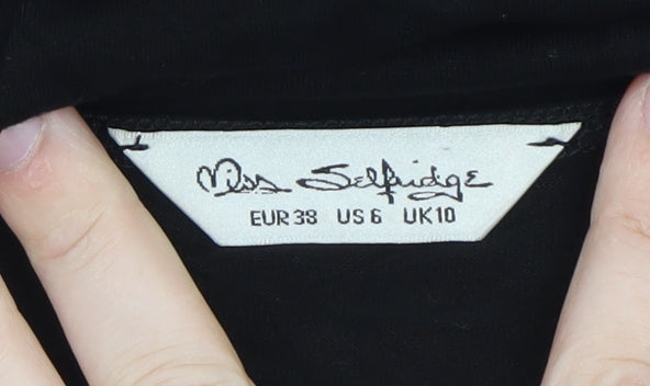 Miss Selfridge Women’s Black Size 10 Camisole Bodysuit
