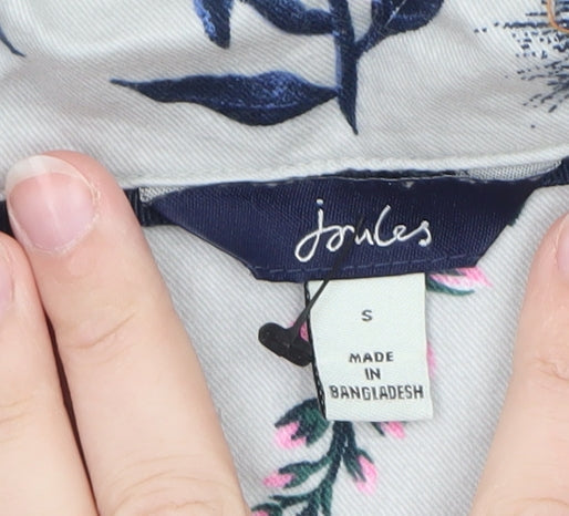 Joules Women’s Multicoloured Floral Cotton Button-Up Shirt S