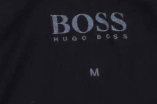 Hugo Boss Men's Black Cotton Crew Neck Short Sleeve T-Shirt M