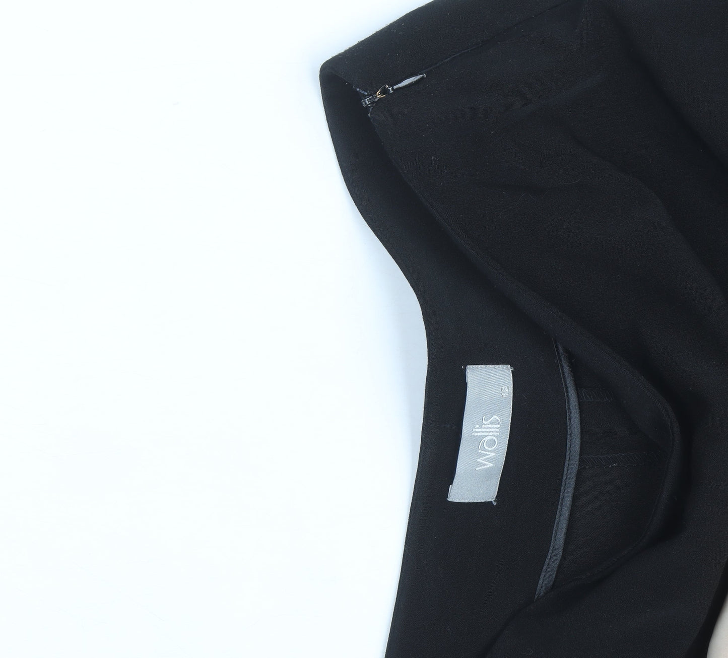 Wallis Women Black Size 12 Wide-Leg Classic Trousers