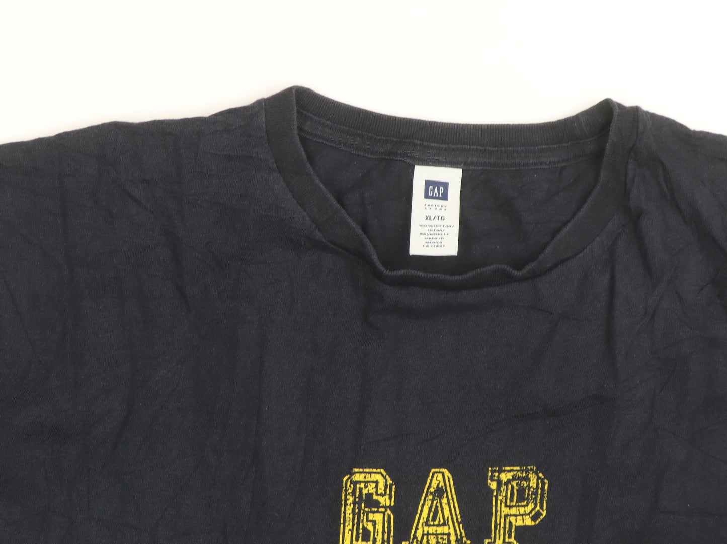 GAP Men’s Blue XL Logo Graphic Cotton Crew Neck T-Shirt