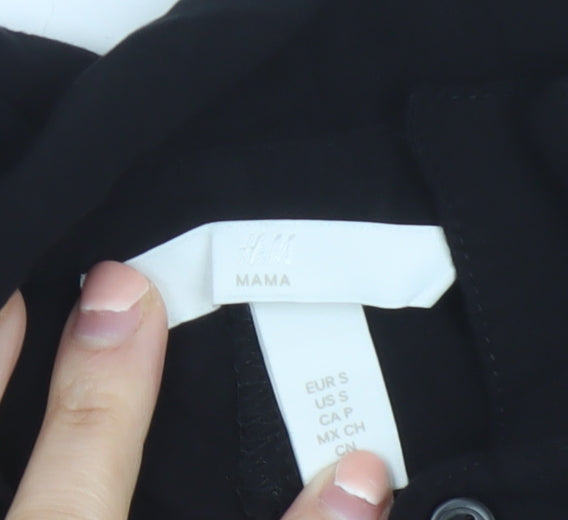 H&M Mama Black Button-Up Maternity Shirt Women’s S