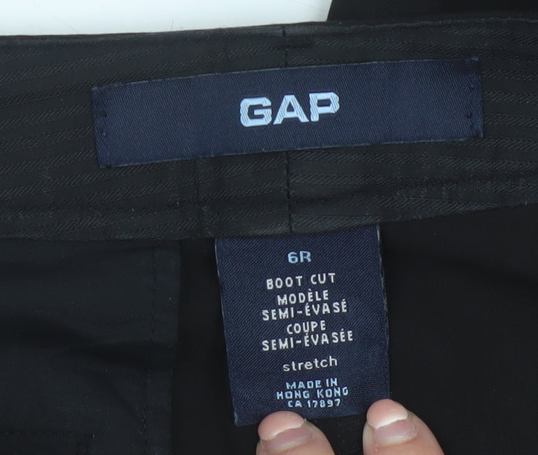 GAP Women’s Black Bootcut Trousers Size 10 Regular Stretch Workwear