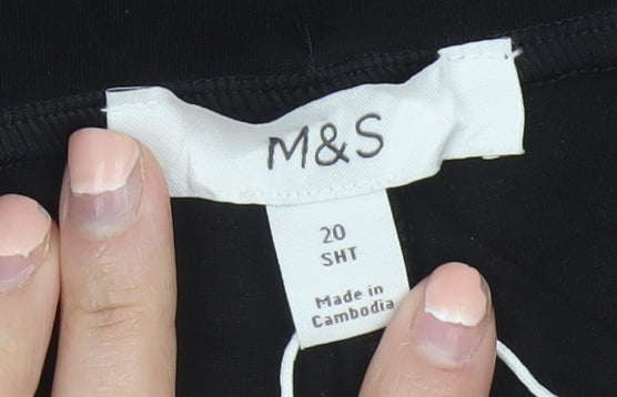 Marks and Spencer Women Black Flared Trousers Size 20