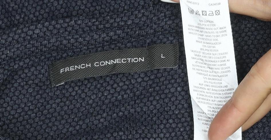 French Connection Men's Blue Short Sleeve Crew Neck T-Shirt Size L