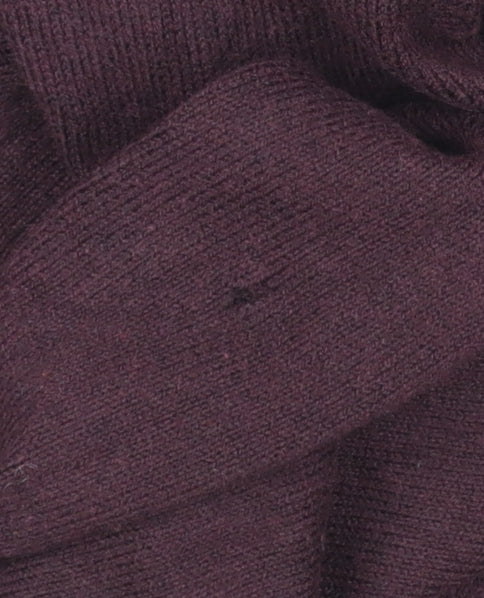 Oasis Womens Brown Shift Knit Dress Size 10 Long Sleeve High Neck